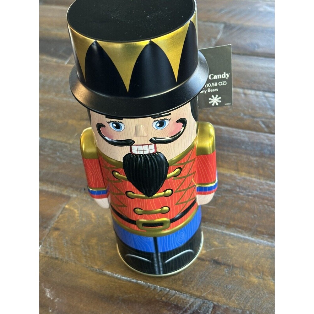 Nutcracker / Soldier / Christmas Tin Can 10 inches tall